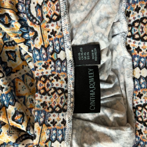 Cynthia Rowley paisley maxi skirt, size XL - Picture 2 of 3